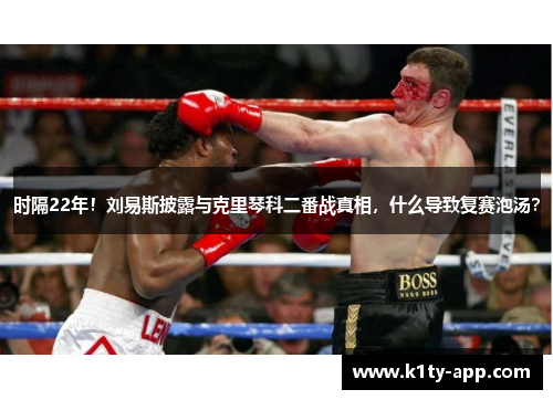 时隔22年！刘易斯披露与克里琴科二番战真相，什么导致复赛泡汤？